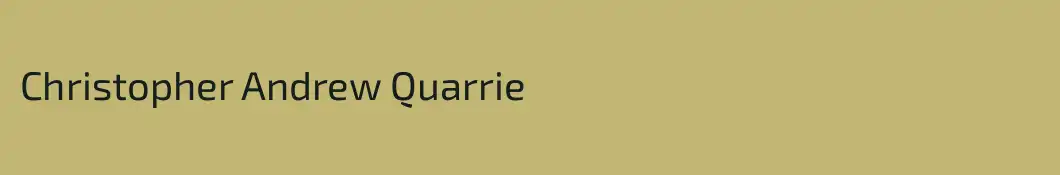 Christopher Andrew Quarrie